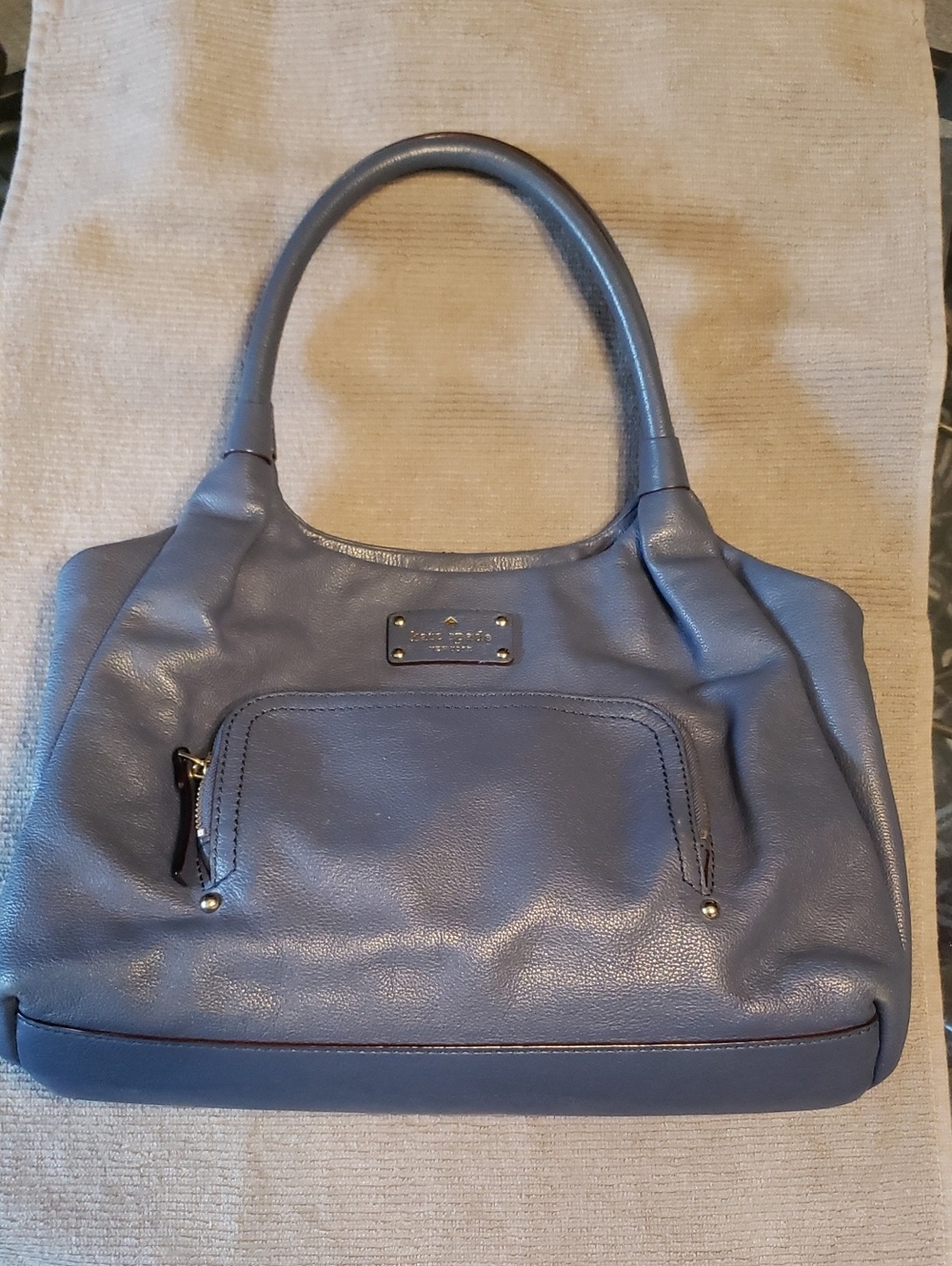 kate spade Slate Blue Leather Tote Bag